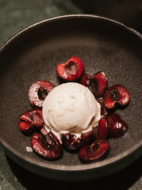 Postre de fresas